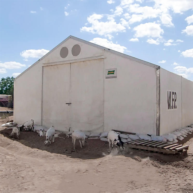 IFRC/ICRC/WFP/IOM standaard brandvertragende UV-bestendige 10x24m mobiele tentopslageenheden (MSU)