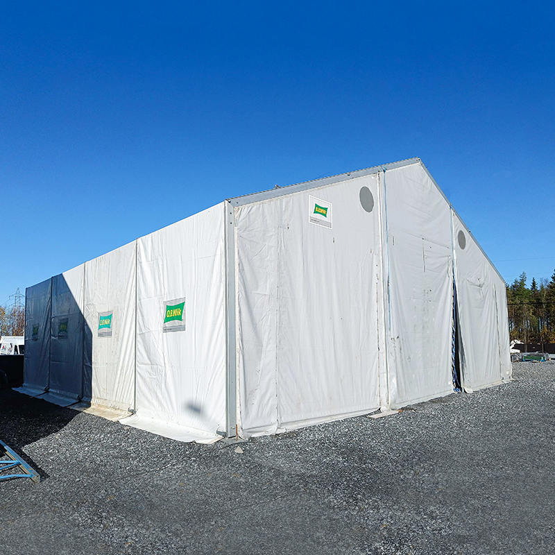 IFRC/ICRC/WFP/IOM standaard brandvertragende UV-bestendige 10x24m mobiele tentopslageenheden (MSU)