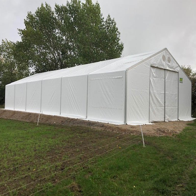 IFRC/ICRC/WFP/IOM standaard brandvertragende UV-bestendige 10x24m mobiele tentopslageenheden (MSU)