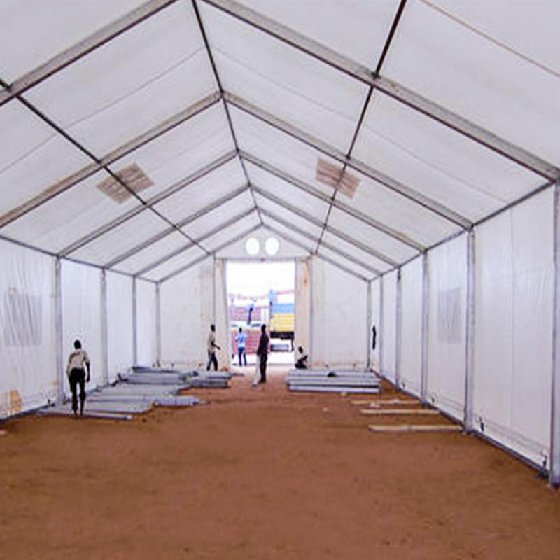 IFRC/ICRC/WFP/IOM Standaard 10x32m Duurzame Flexibele Opslagtent Mobiele Opslageenheden (MSU)