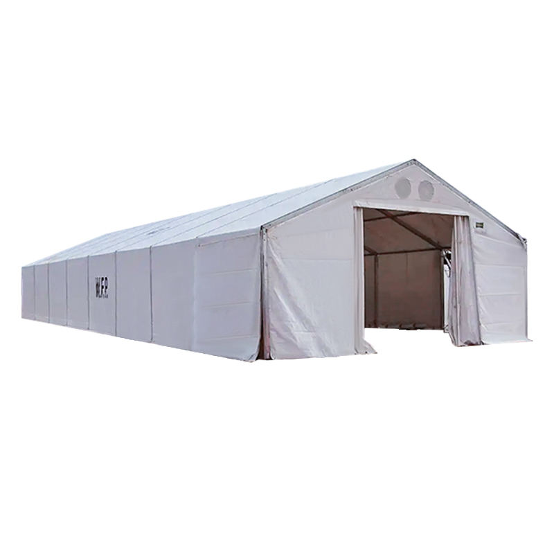 IFRC/ICRC/WFP/IOM Standaard 10x32m Duurzame Flexibele Opslagtent Mobiele Opslageenheden (MSU)