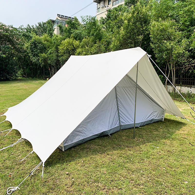 Traditionele scoutingtent van 5,2 x 5,5 m voor 8 personen