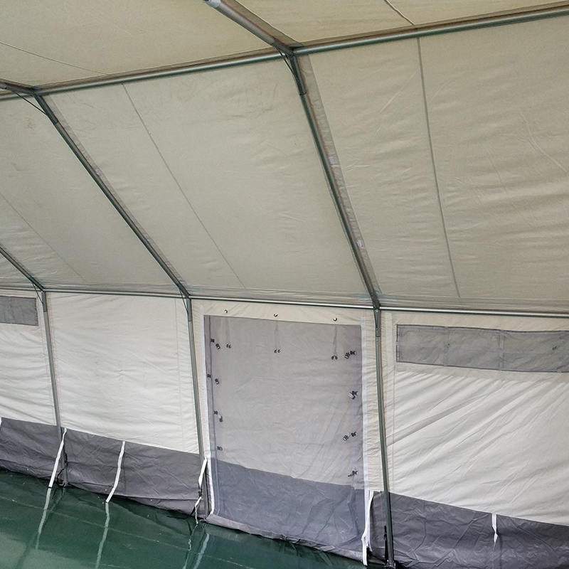 MSF/ICRC/IFRC standaard 45m² multifunctionele tentbasistent gebruikt voor scholing, kantoor, kliniek