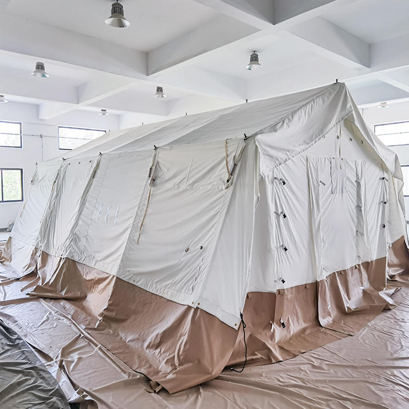 MSF/ICRC/IFRC standaard 45m² multifunctionele tentbasistent gebruikt voor scholing, kantoor, kliniek