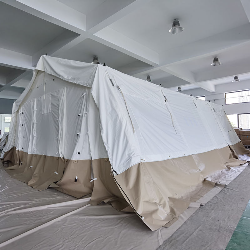 MSF/ICRC/IFRC standaard 45m² multifunctionele tentbasistent gebruikt voor scholing, kantoor, kliniek