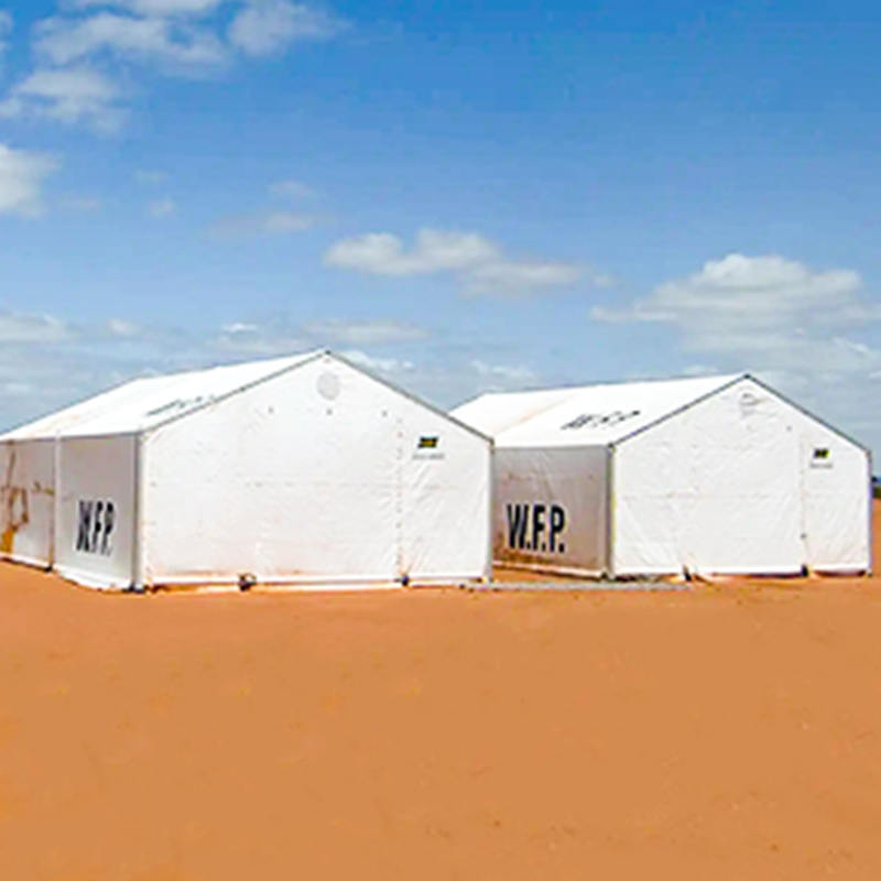 IFRC/ICRC/WFP/IOM standaard 6,5x8m draagbare tent mobiele opslageenheden (MSU)
