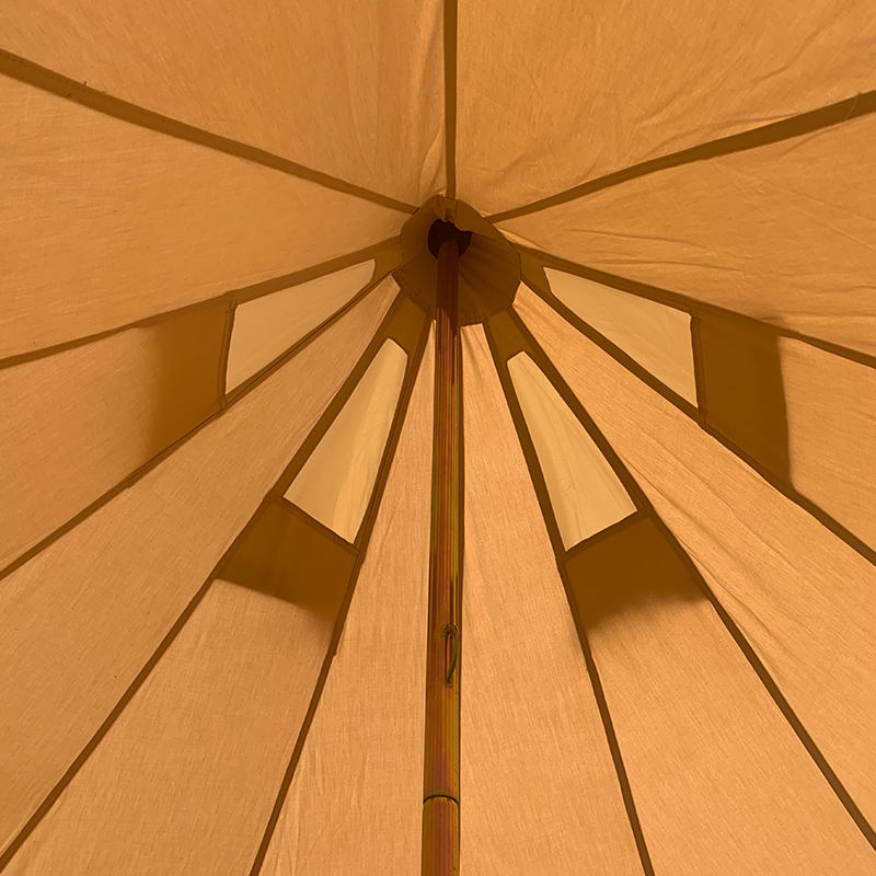 4m 4-persoons canvas bell-tent voor familiekamperen