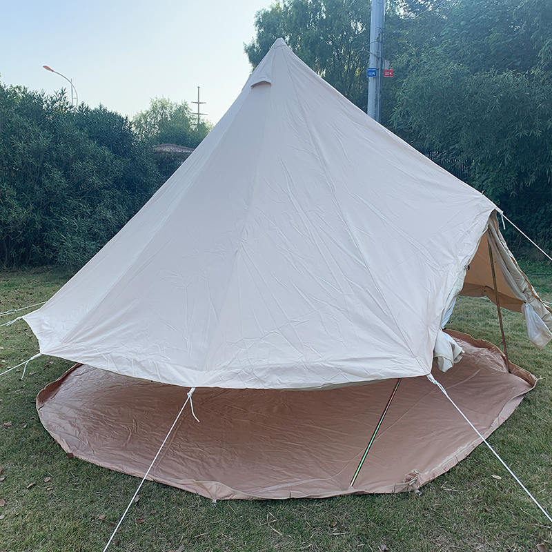 4m 4-persoons canvas bell-tent voor familiekamperen