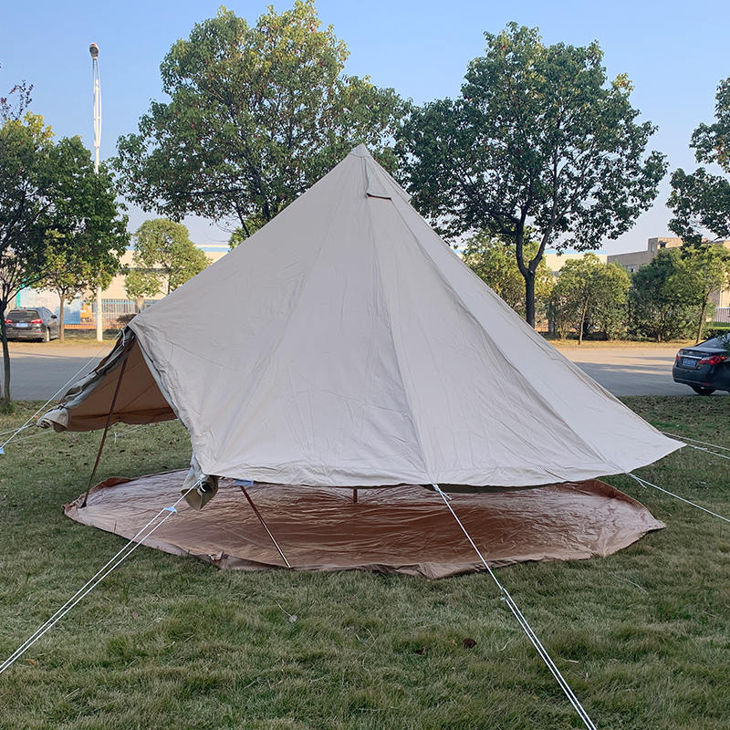 4m 4-persoons canvas bell-tent voor familiekamperen
