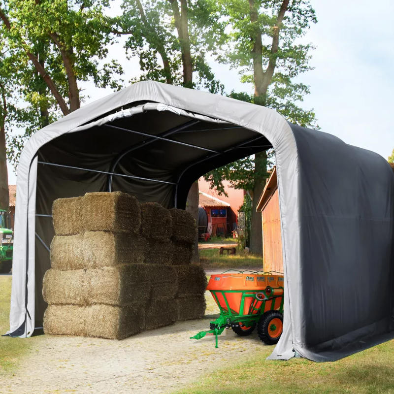 4x4m-2,6m Weiland Schaduwschuilplaats Zwaar uitgevoerde buitenopslag Schuur Corral Shelter