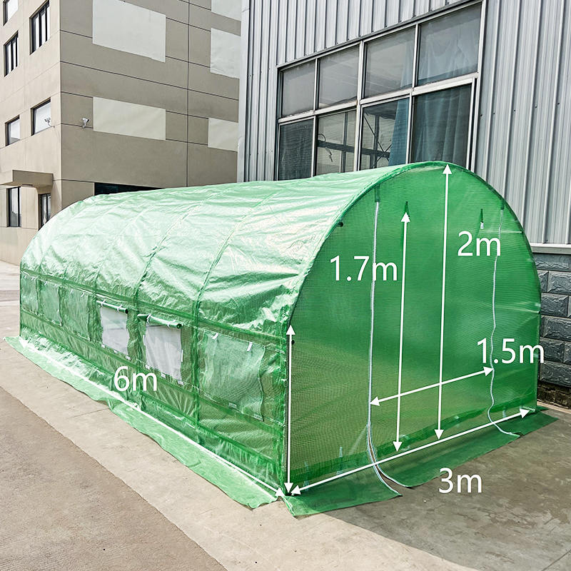 3x6x2m Weatherguard ronde broeikas en polytunnel