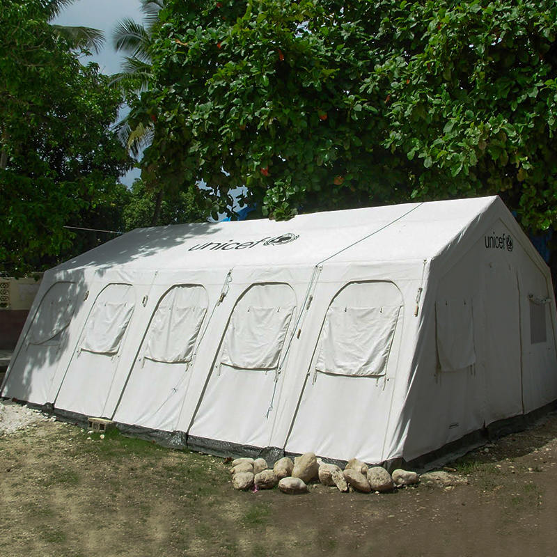 UNICEF Standaard 42 m² multifunctionele brandvertragende knuffeltent