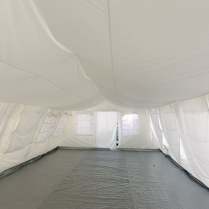 UNICEF Standaard 72 m² multifunctionele tijdelijke schuilplaats UV-gestabiliseerde knuffeltent