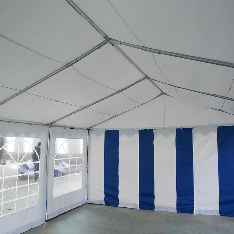 Voordelige witte PVC feesttent van 5x10m