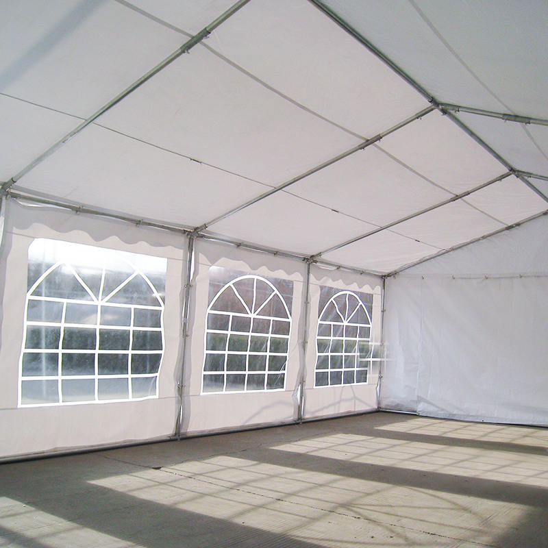 Voordelige witte PVC feesttent van 5x10m
