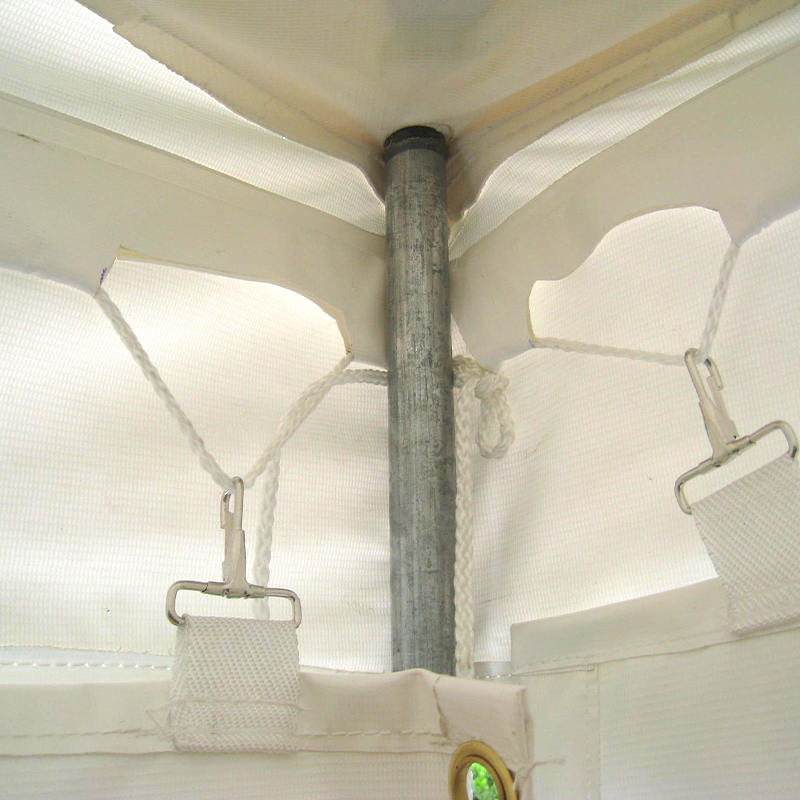 Traditionele PVC-evenementpaaltent van 7 x 12 m met ramen