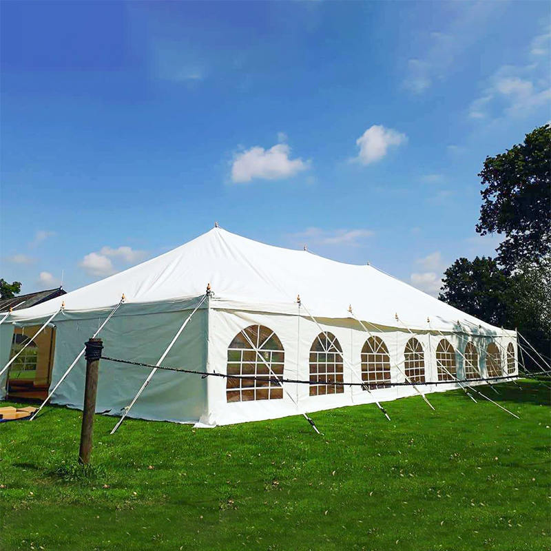 Traditionele PVC-paaltent van 9 x 18 m