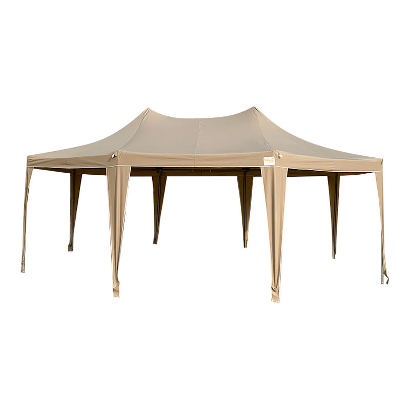 5x6,8m traditionele achthoekige pagode waterdichte PVC feestpaviljoen tuinhuisje tent