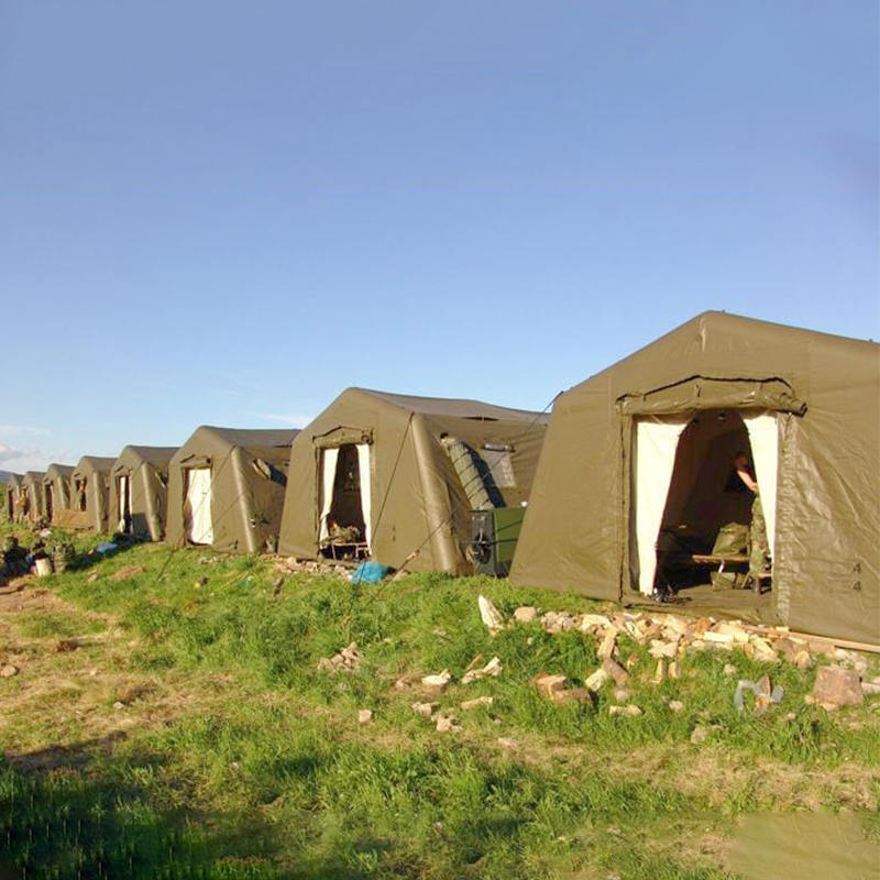 5,6 x 5,15 m multifunctionele kleine, snelle inzetbare opblaasbare lagedrukschuilplaatsen