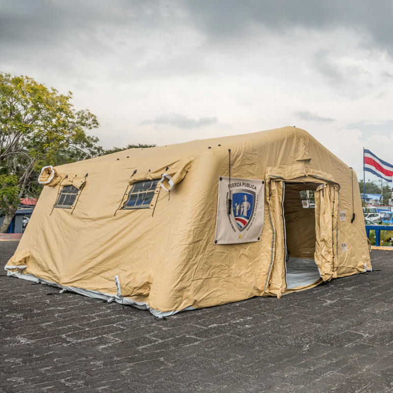 5,6 x 5,15 m multifunctionele kleine, snelle inzetbare opblaasbare lagedrukschuilplaatsen