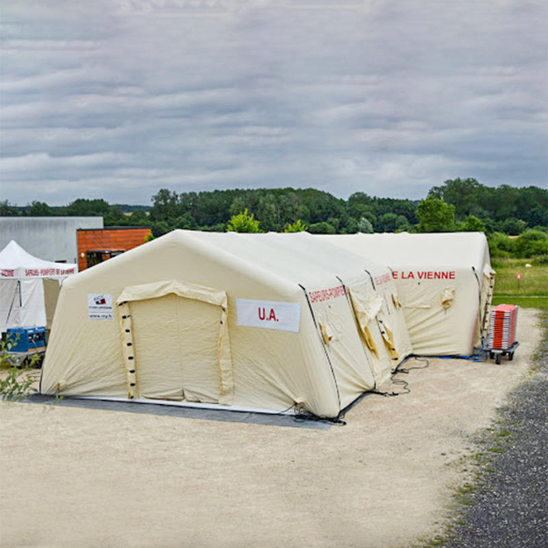 Lagedruk 5,6 x 7,55 m multifunctionele opblaasbare tent met gemiddelde snelle inzet