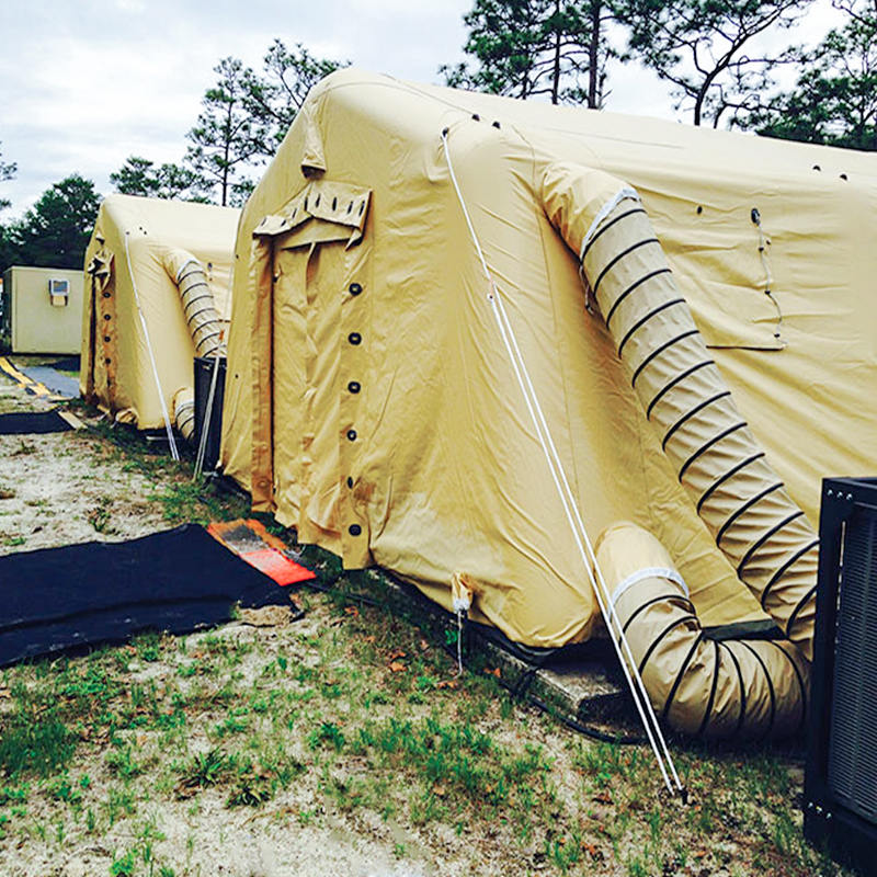 Lagedruk 5,6 x 7,55 m multifunctionele opblaasbare tent met gemiddelde snelle inzet