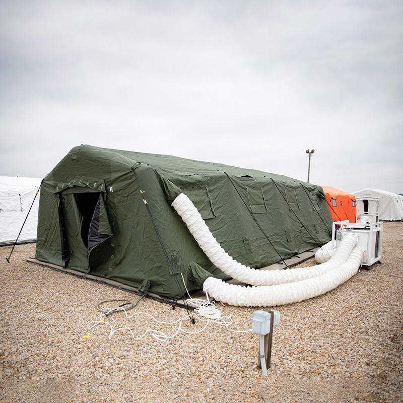 5,6 x 9,95 m multifunctionele, middelhoge, snelle inzet onderdak, opblaasbare tent met lage druk