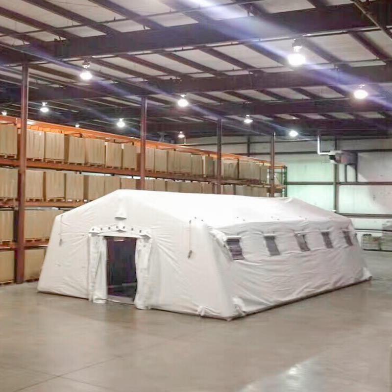 Lagedruk 5,6 x 12,35 m multifunctionele grote opblaasbare snel inzetbare luchtdichte tent