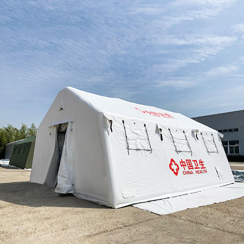 Opblaasbare tent van het Rode Kruis van 30 m²