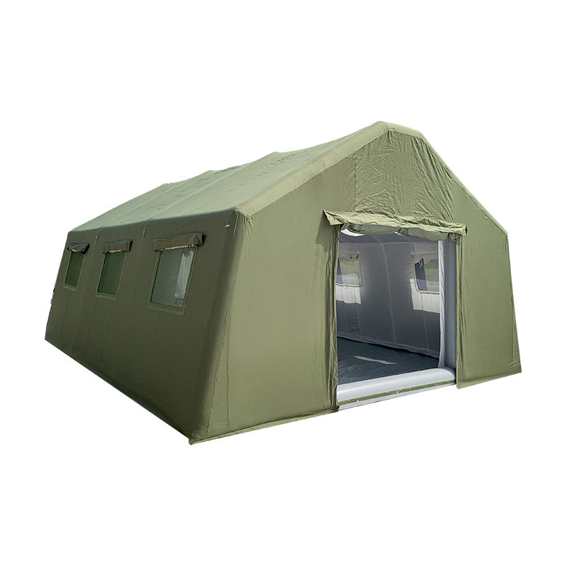 30 m² snel inzetbare opblaasbare tent van militair commando