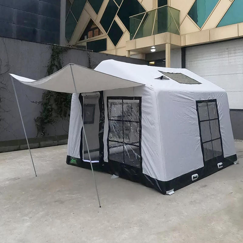 8-10 personen vier seizoenen glamour vuurvaste en antibacteriële opblaasbare kampeertent