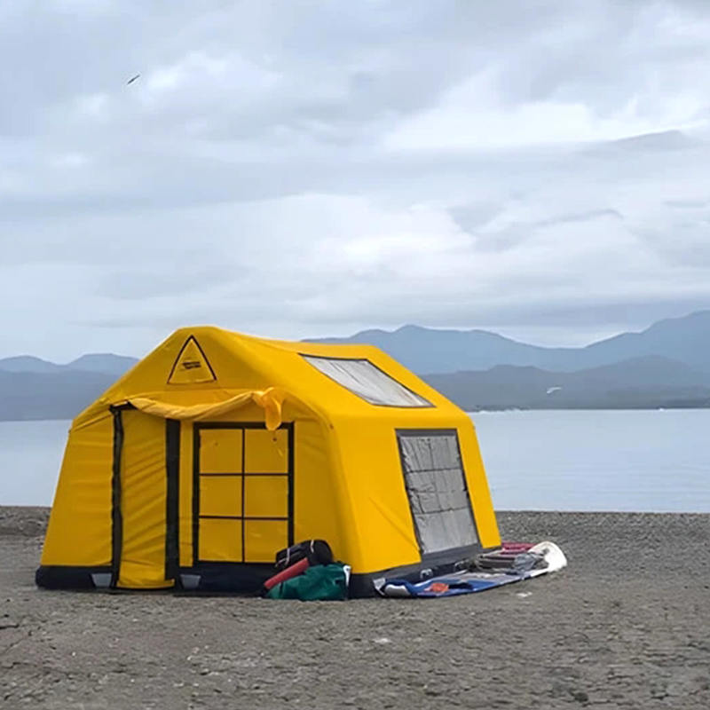 8-10 personen vier seizoenen glamour vuurvaste en antibacteriële opblaasbare kampeertent