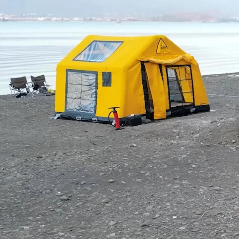 8-10 personen vier seizoenen glamour vuurvaste en antibacteriële opblaasbare kampeertent