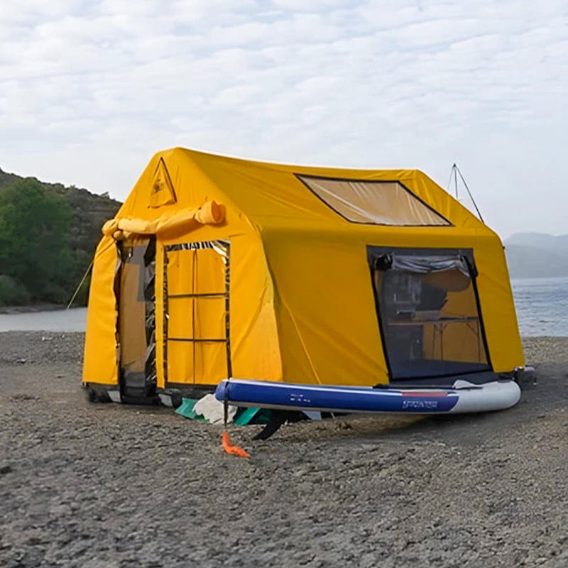 8-10 personen vier seizoenen glamour vuurvaste en antibacteriële opblaasbare kampeertent