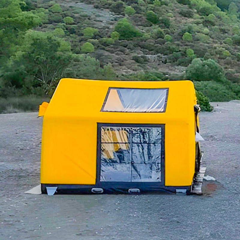 8-10 personen vier seizoenen glamour vuurvaste en antibacteriële opblaasbare kampeertent