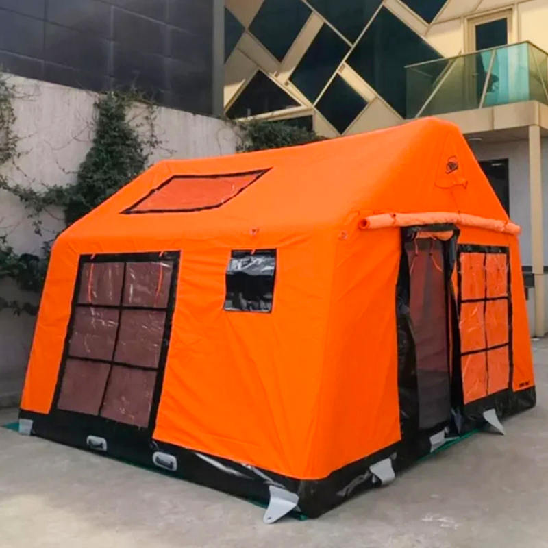 8-10 personen vier seizoenen glamour vuurvaste en antibacteriële opblaasbare kampeertent