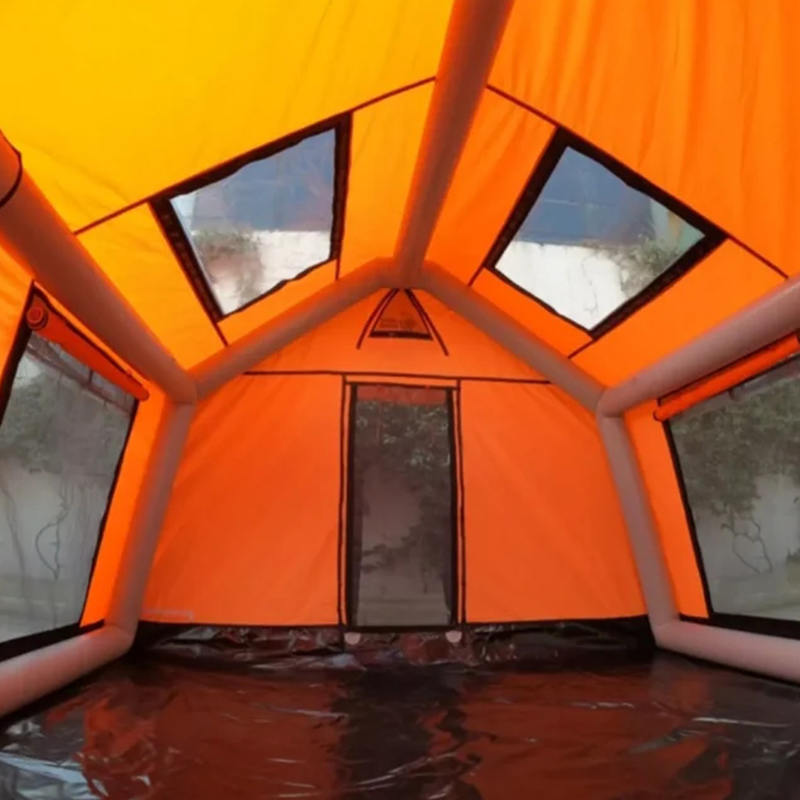 8-10 personen vier seizoenen glamour vuurvaste en antibacteriële opblaasbare kampeertent