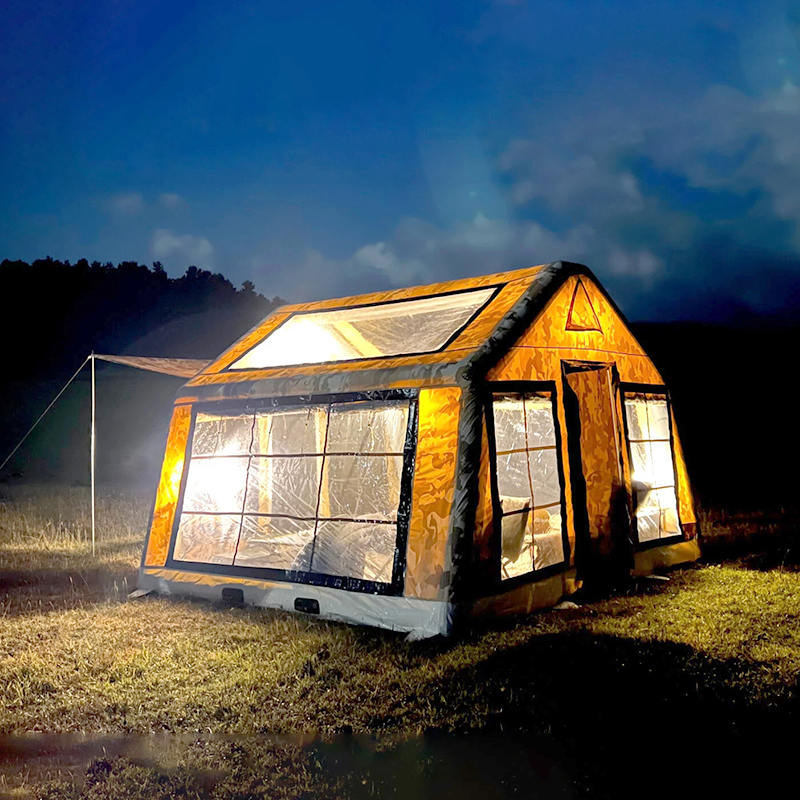 8-10 personen vier seizoenen panorama opblaasbare kampeertent