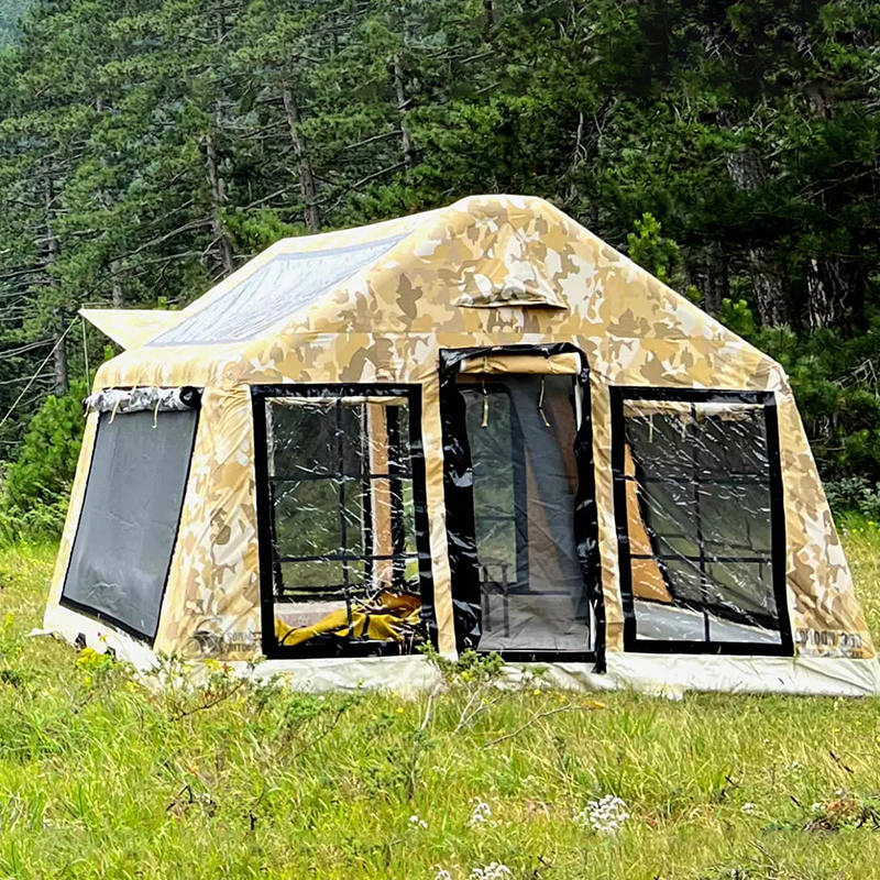 8-10 personen vier seizoenen panorama opblaasbare kampeertent