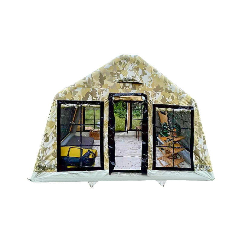 8-10 personen vier seizoenen panorama opblaasbare kampeertent