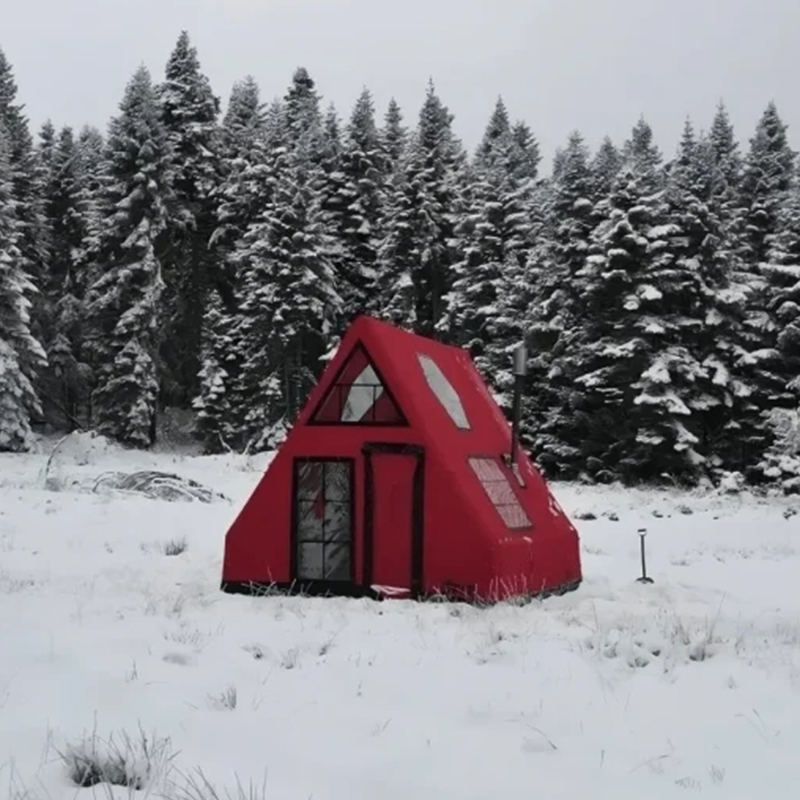 8-10 personen vier seizoenen waterdichte opblaasbare luchttent voor kamperen