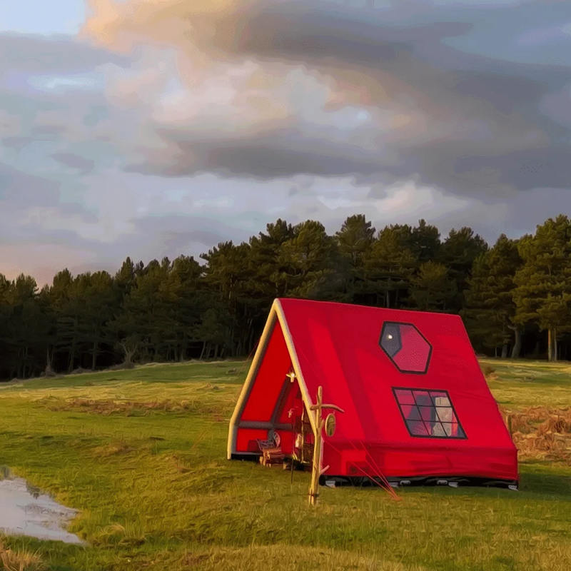 8-10 personen vier seizoenen waterdichte opblaasbare luchttent voor kamperen