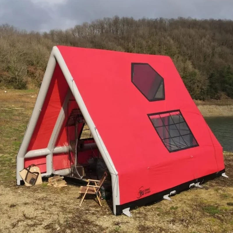 8-10 personen vier seizoenen waterdichte opblaasbare luchttent voor kamperen