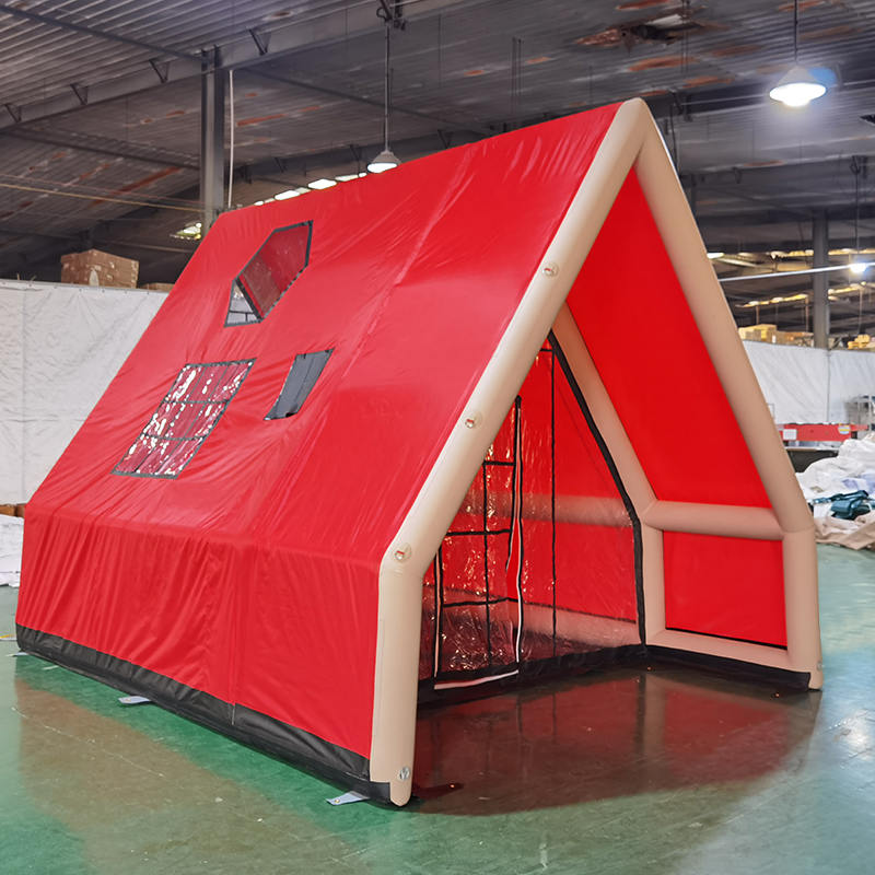 8-10 personen vier seizoenen waterdichte opblaasbare luchttent voor kamperen