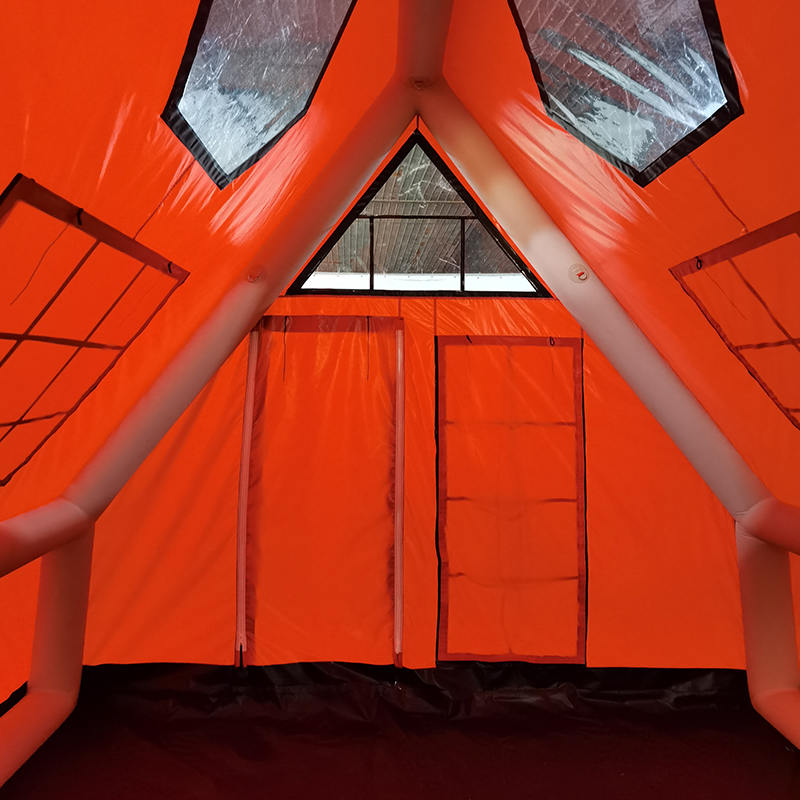 8-10 personen vier seizoenen waterdichte opblaasbare luchttent voor kamperen