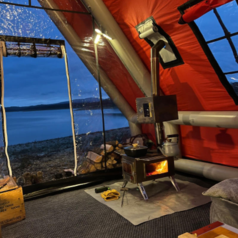 8-10 personen vier seizoenen waterdichte opblaasbare luchttent voor kamperen