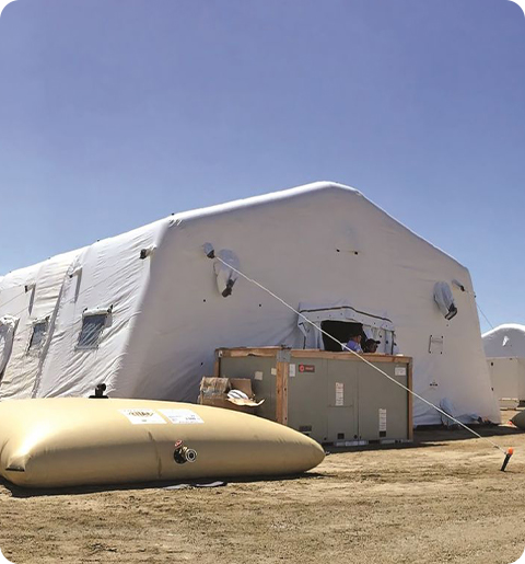 Opblaasbare tent